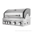 4 Burners Gas Grill with Rear Infrared Burner